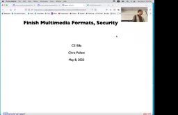 26 May 8 Multimedia Formats - Security[Video]
