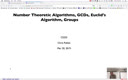 16 Mar 20 Number Theory - GCD - Euclids Algorithm[Video]