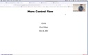 16 Oct 25 More Control Flow[Video]