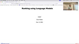 22 Nov 13 Ranking Using Language Models[Video]