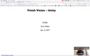 19 Apr 15 Finish VIsion - Unity[Video]