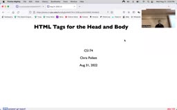 04 Aug 31 Html Tags for the Head and Body[Video]
