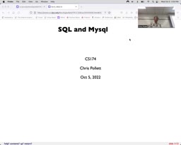 13 Oct 5 SQL, PHP, and Mysql[Video]