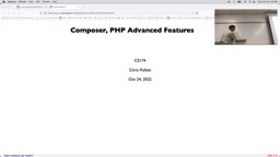 16 Oct 24 Composer, Packagist Advanced PHP[Video]