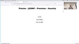 23 Nov 15 Proxies - Promises - Security[Video]