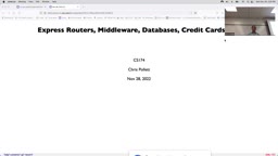 25 Nov 28 Express Routers Middleware Databases Stripe[Video]